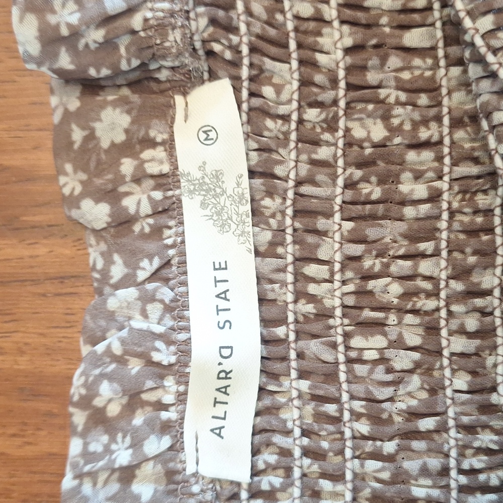 Altard State Skirt Smocked Skirt Medium - Picture 3 of 3